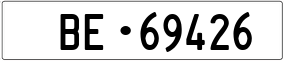 Trailer License Plate